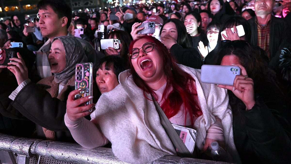 More than 200,000 BTS fans swoon at Seoul comeback concert ahead of massive global tour after K-pop mega-group took four years off to do military service