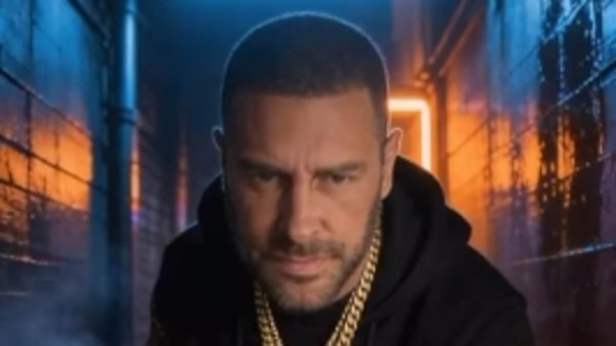 Katie Price's husband Lee Andrews shares bizarre AI-generated 'original' song and music video featuring him throwing money in the air and lounging on a luxury yacht