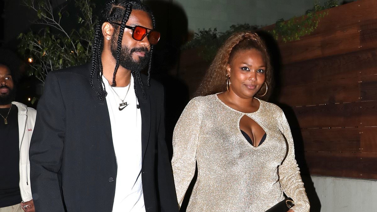 Lizzo shows off thinnest-ever frame yet as she holds hands with boyfriend Myke Wright on rare night out