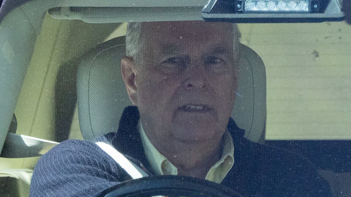 Andrew Mountbatten-Windsor is spotted near Sandringham farmhouse after it was revealed he was 'blocking' Edward and Sophie from using the property