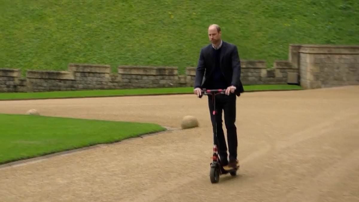 Prince William is 'banned from using e-scooter' at new forever home in Windsor Great Park
