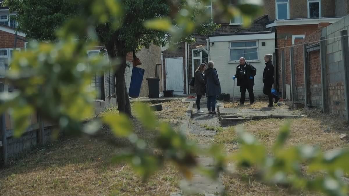 Moment police reveal bid to dig up back garden amid fears 'Luton's Jimmy Savile' buried abuse victims under the rubble