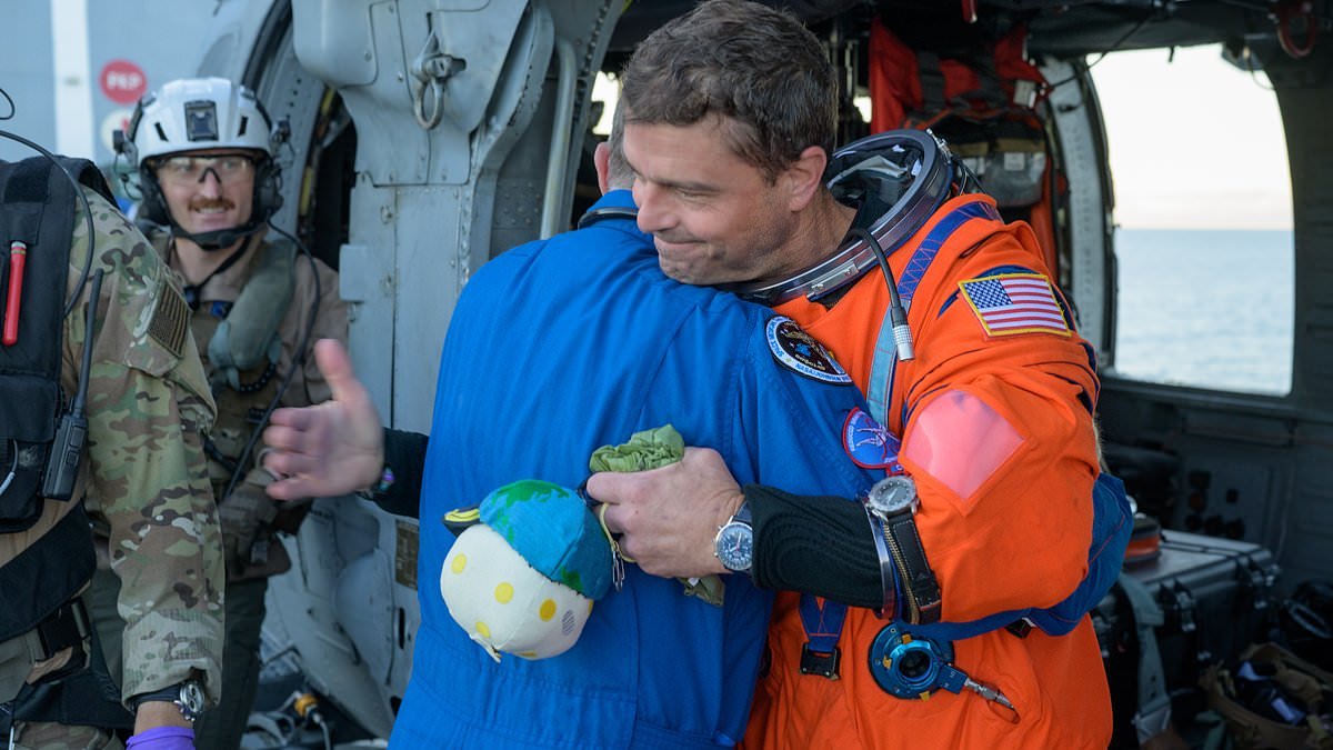 Moon mugging! Artemis II commander breaks NASA protocol by STEALING the crew's mascot