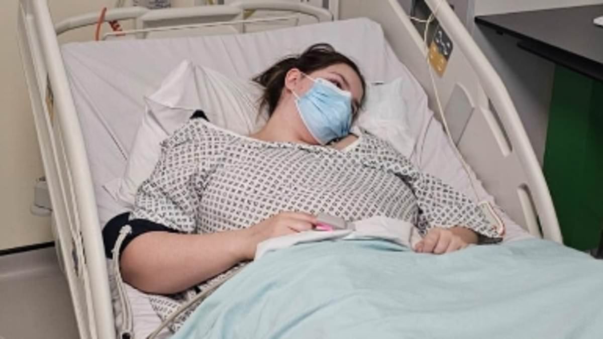 Mother shares haunting picture of daughter, 19, in hospital with meningitis after going to nightclub to celebrate birthday