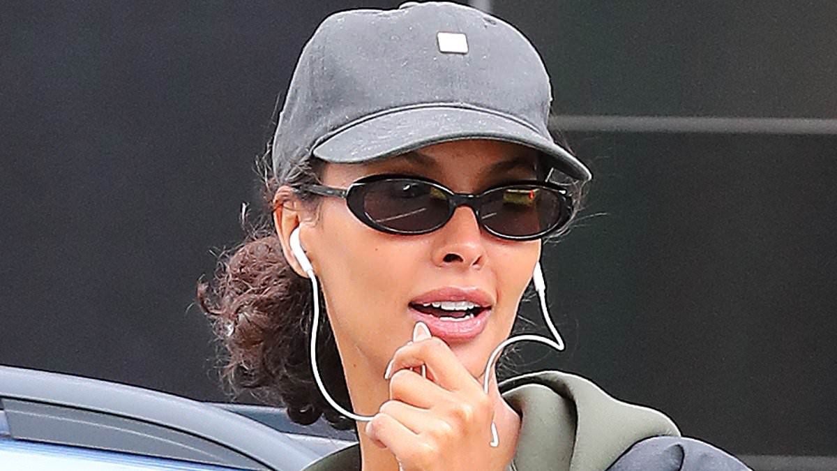 Maya Jama and her boyfriend Ruben Dias are slapped with a parking fine as they head out for lunch in his £200k Lamborghini... and drive off with the ticket on the windscreen