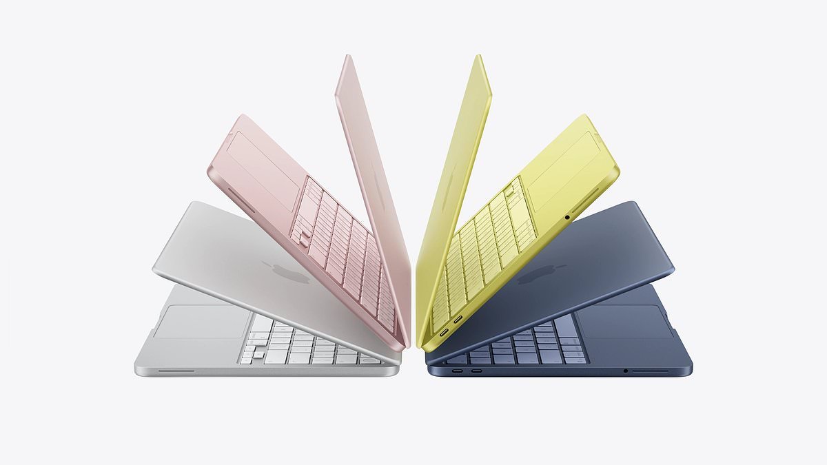 Taste the rainbow! Apple launches a new £599 budget MacBook aimed at students - and it comes in a range of stunning colours