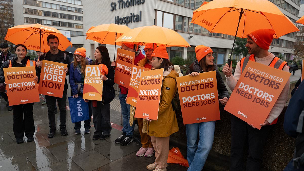 Striking junior doctors cost NHS £3BILLION: Staggering expense of walkouts revealed as medics return to the picket lines for the 15th time in three years today