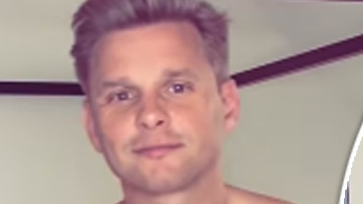 Jeff Brazier, 46, is branded a 'glamdad' as he strips off for sizzling shirtless video after becoming a grandfather - and leaves Alison Hammond VERY hot under the collar