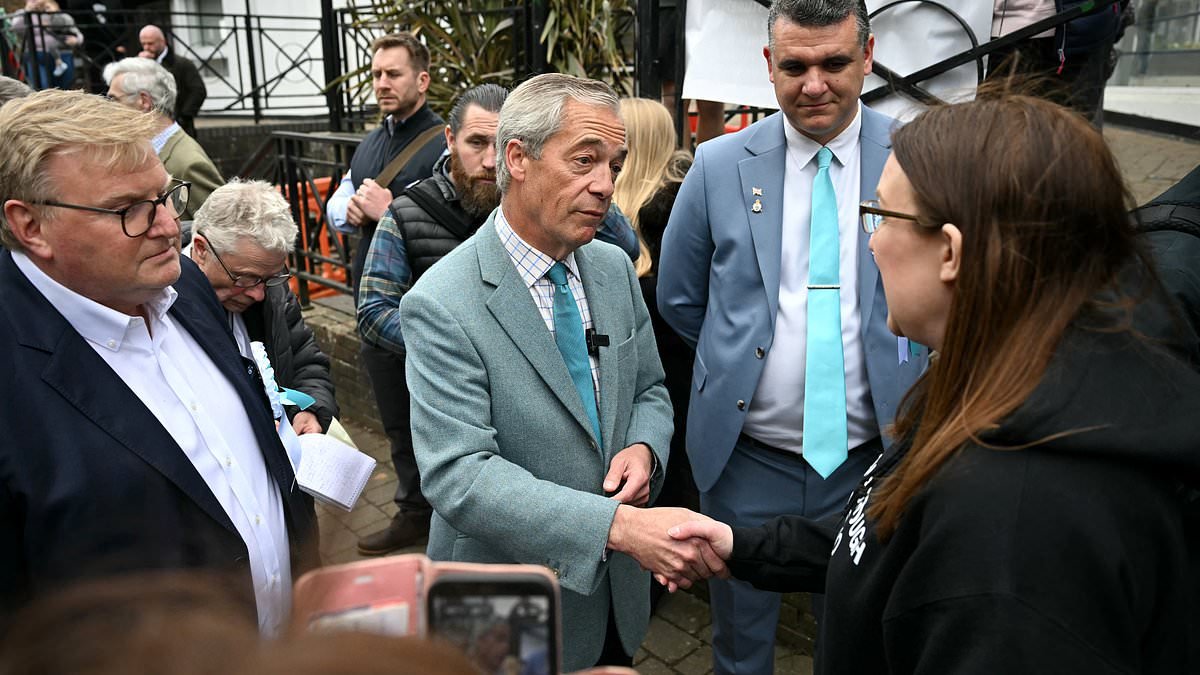 Reform UK leader Nigel Farage visits Crowborough after migrants moved into army barracks despite outcry from local residents