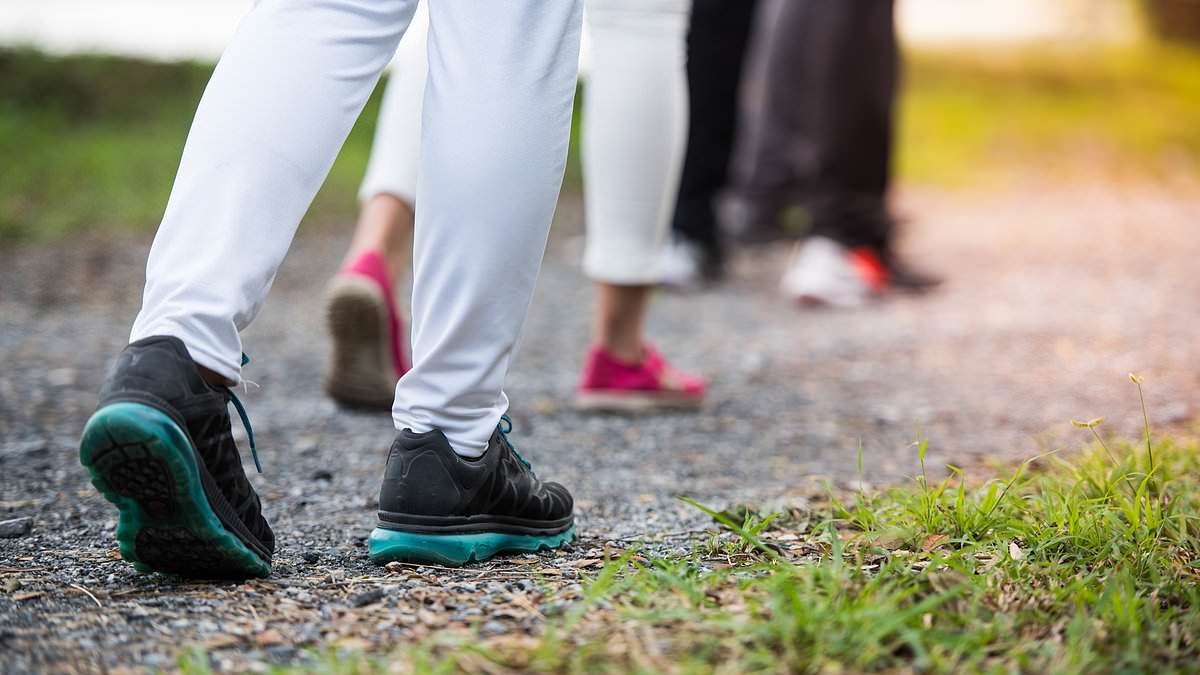 Walk for an extra five minutes a day to add years to your life: New study finds it can slash death risk by 10 per cent