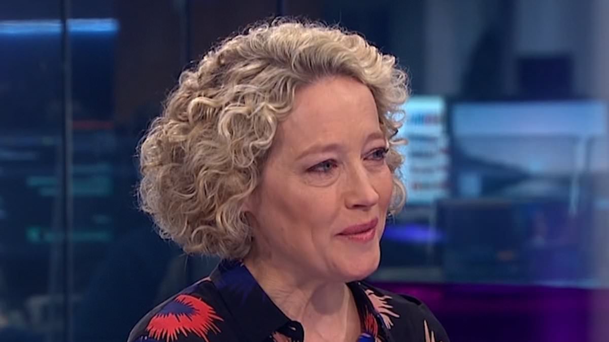 Cathy Newman weeps during her last night at Channel 4 as she interviews parents of girl who took her own life through suicide forum