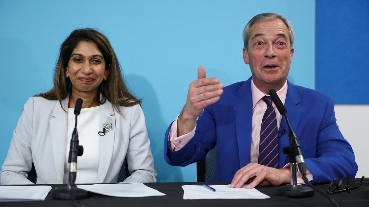 Farage rubs salt in Kemi's wounds and rips apart the Right as ex-home secretary Suella Braverman becomes latest Tory to jump ship to Reform