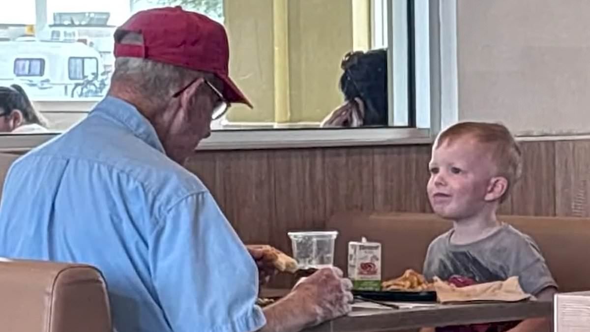 Toddler makes internet cry over incredible act of kindness on spotting elderly man eating alone at McDonald's