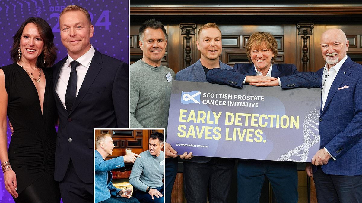 Sir Chris Hoy and Kenny Logan call for more men to get two-minute blood test that could save their lives