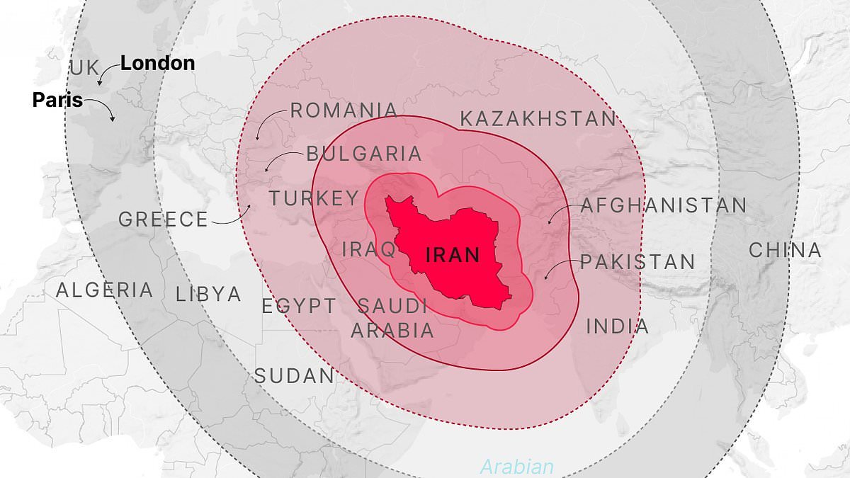 Iran missiles could hit Europe, experts fear as double attack on British base in Diego Garcia puts UK and other major European capitals in range of Tehran's mullahs