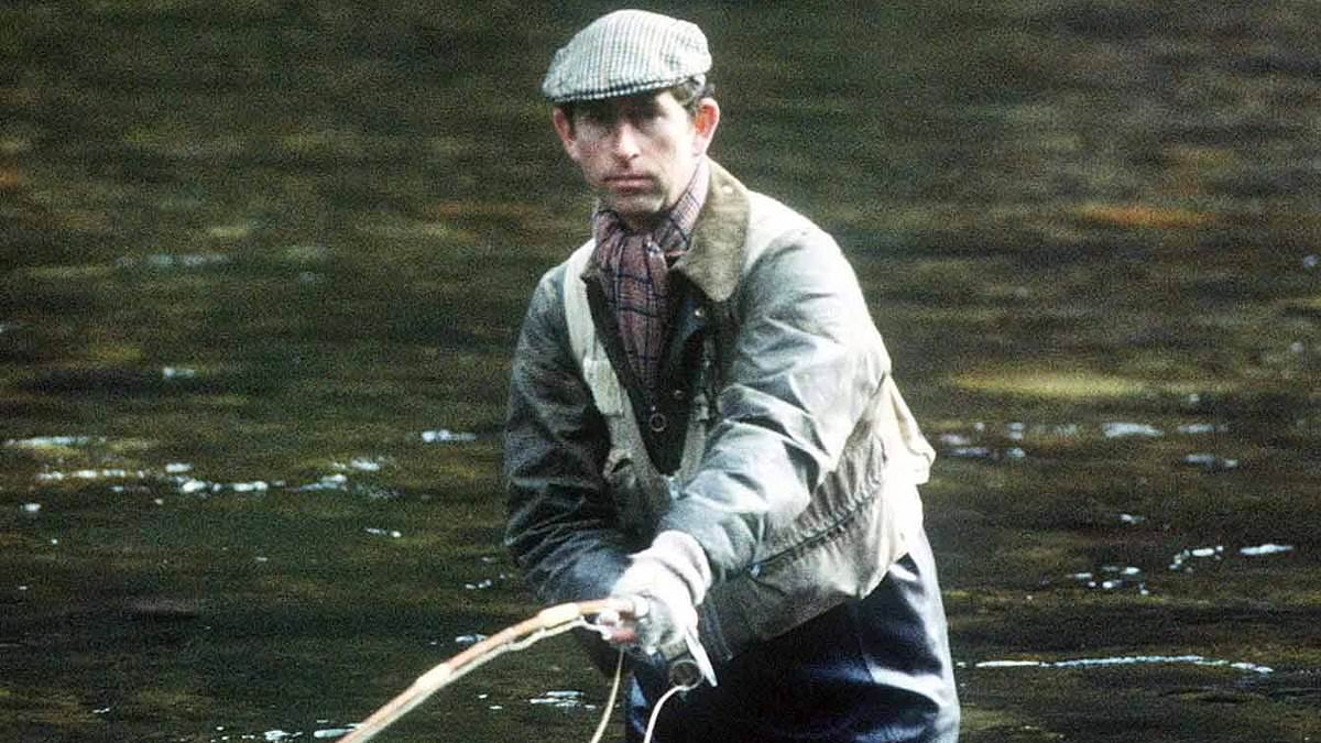 Keen fly fisher Charles enlists the telescopic sights on his security guards' rifles to help him locate salmon
