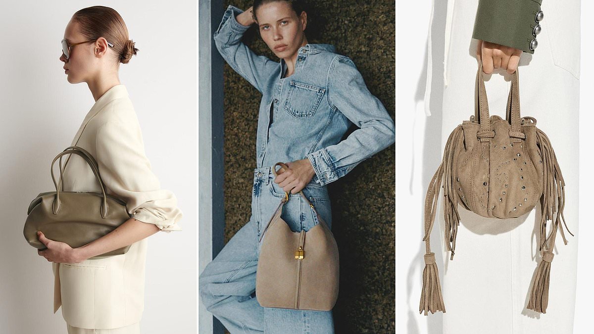 Sorry, black handbags - fashion people are switching to this expensive-looking neutral (including a £46 M&S style)