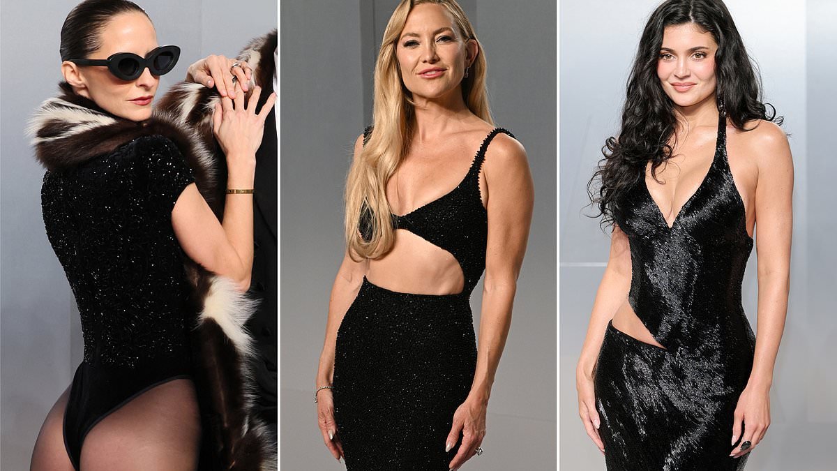 A-list stars ditch formal Oscars red carpet dresses for sexy party looks - with Kylie Jenner, Jeff Goldblum's wife Emilie Livingston and Kate Hudson turning up the heat at Vanity Fair bash
