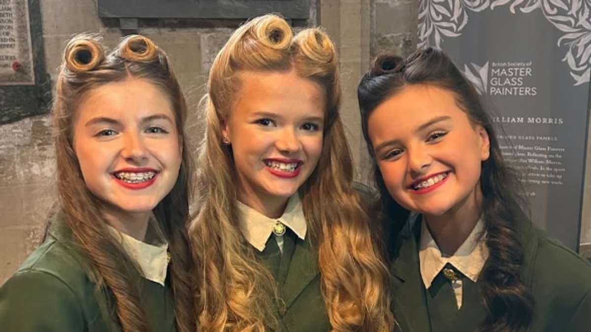 Teenage singing trio bring World War II music to the TikTok generation as their cover versions of 1940s songs win millions of fans