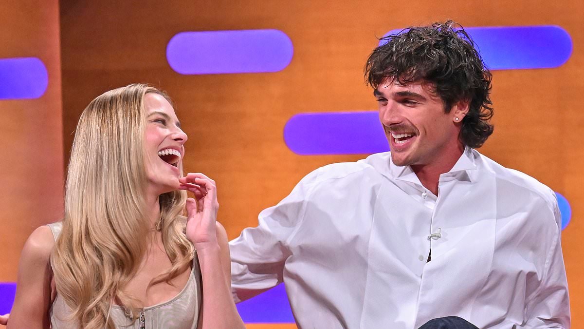 Margot Robbie and Jacob Elordi show off their sizzling chemistry on The Graham Norton Show after fans accused the pair of 'copying Sydney Sweeney with flirty PR stunts'