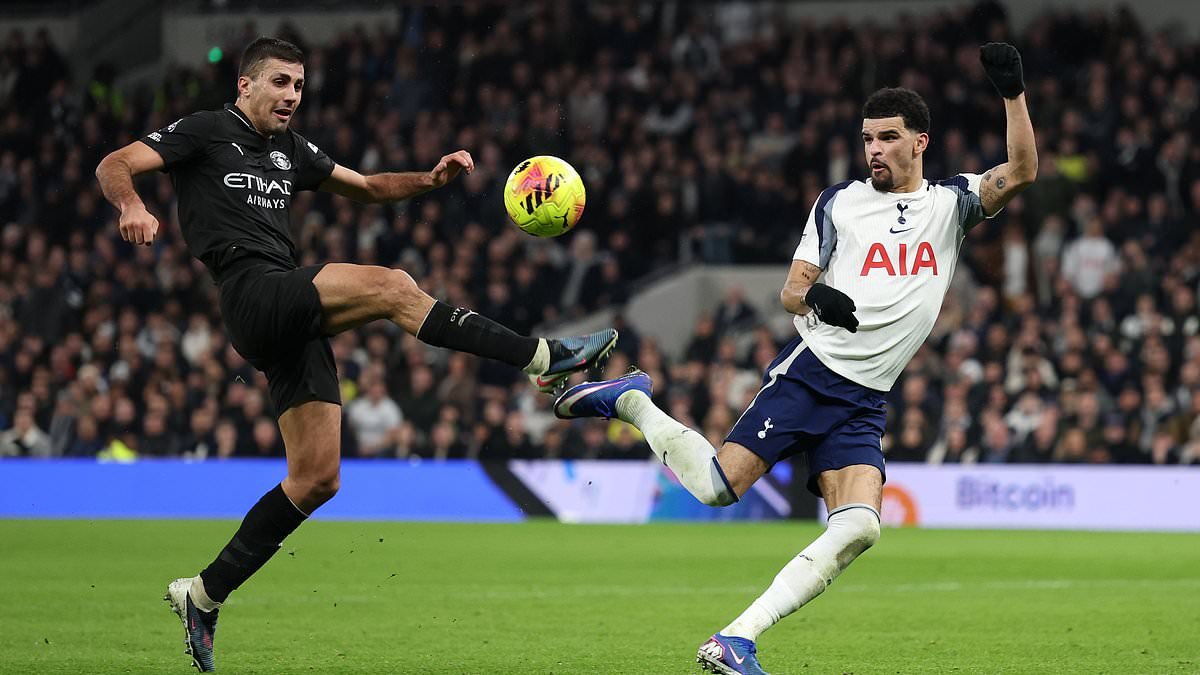 Tottenham vs Manchester City - Premier League LIVE: Latest score, team news and updates as Dominic Solanke's second-half brace sees Spurs level scoreline - including a sublime SCORPION kick on 70 minutes