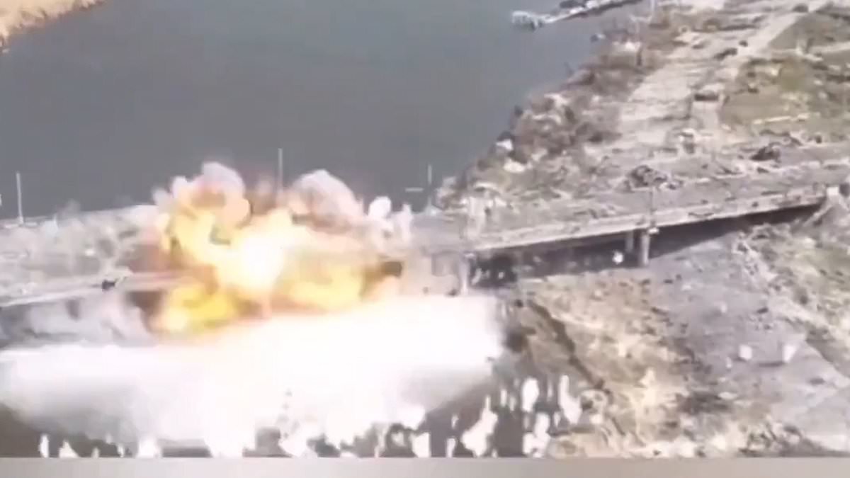 Ukrainian forces 'used British drones to destroy Russian-held bridge' in first-of-its-kind operation