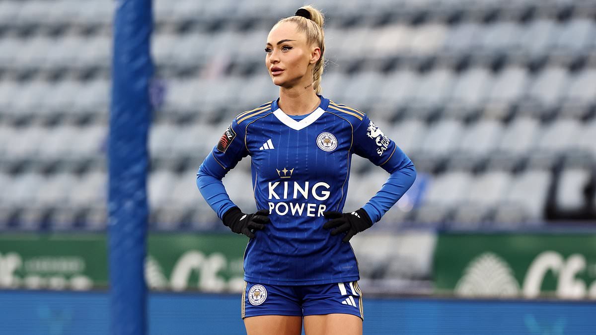 'World's sexiest footballer' Alisha Lehmann, 27, makes her Leicester City Women debut - as forward comes on as a substitute in 2-1 defeat against old club West Ham United