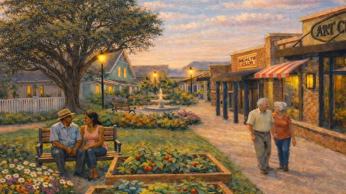America's first 'dementia village' set to house 65 residents in $40M fake town where they can have independence while feeling safe