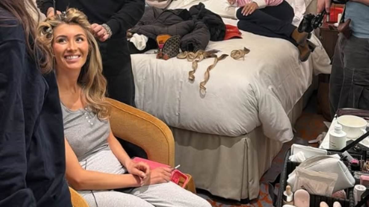 Sophie Habboo leads the stars getting glammed up ahead of the BAFTAs as her husband Jamie Laing declares their hotel room is 'chaos' ahead of pair hosting the red carpet