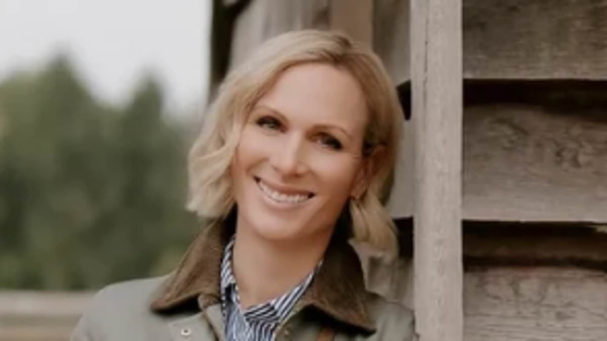 Zara Tindall dons £425 waxed coat, and £475 leather boots as she models 'curated edit' for luxury brand Fairfax and Favor at her home stables