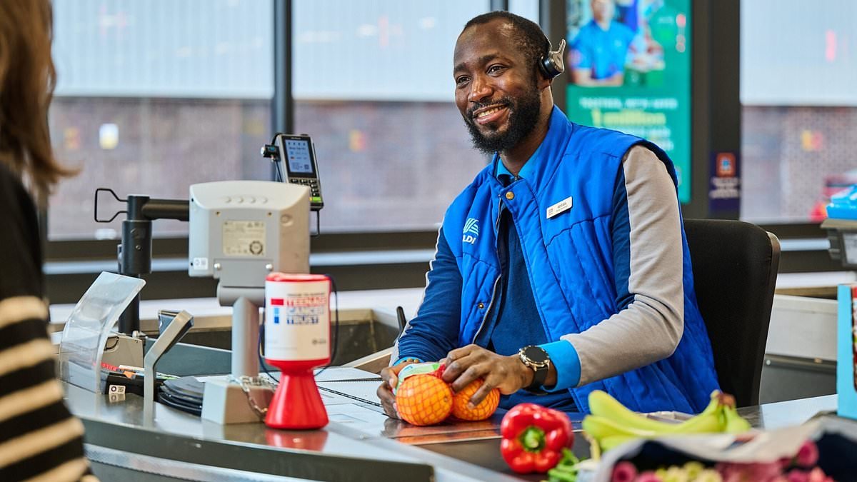 Aldi retakes title of UK's best-paying supermarket as bosses increase staff salaries for second time in two months