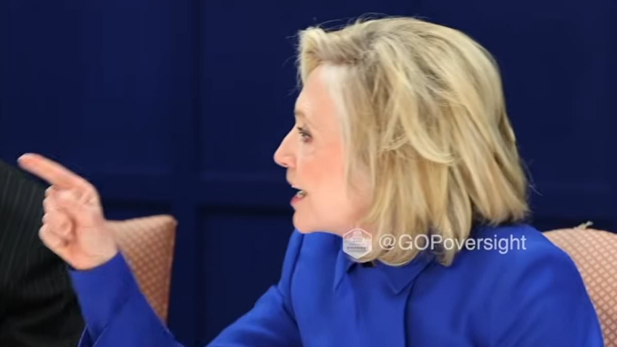 'I'm done with this!' Shocking moment Hillary Clinton storms out of Epstein deposition