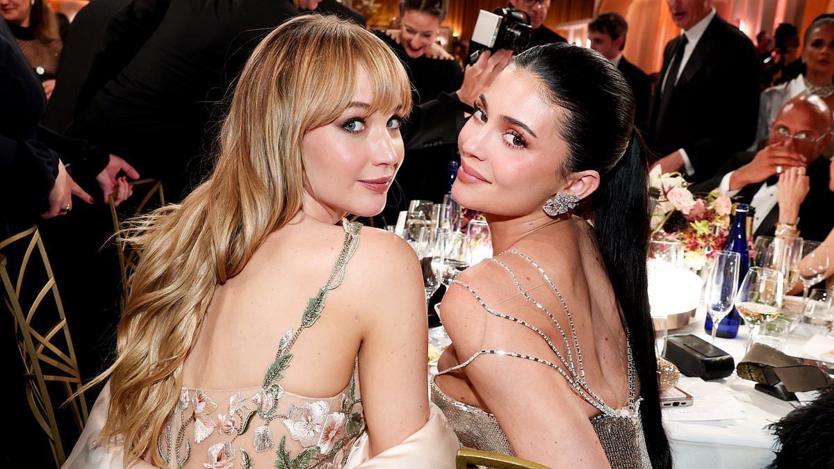 Timothee Chalamet's girlfriend Kylie Jenner is finally embraced by Hollywood as she's mobbed at the Golden Globes a year after being snubbed