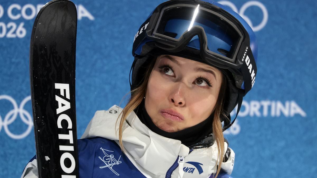 Eileen Gu suffers ANOTHER brutal fall at Winter Olympics as she admits she feels like a 'punching bag' over decision to represent China