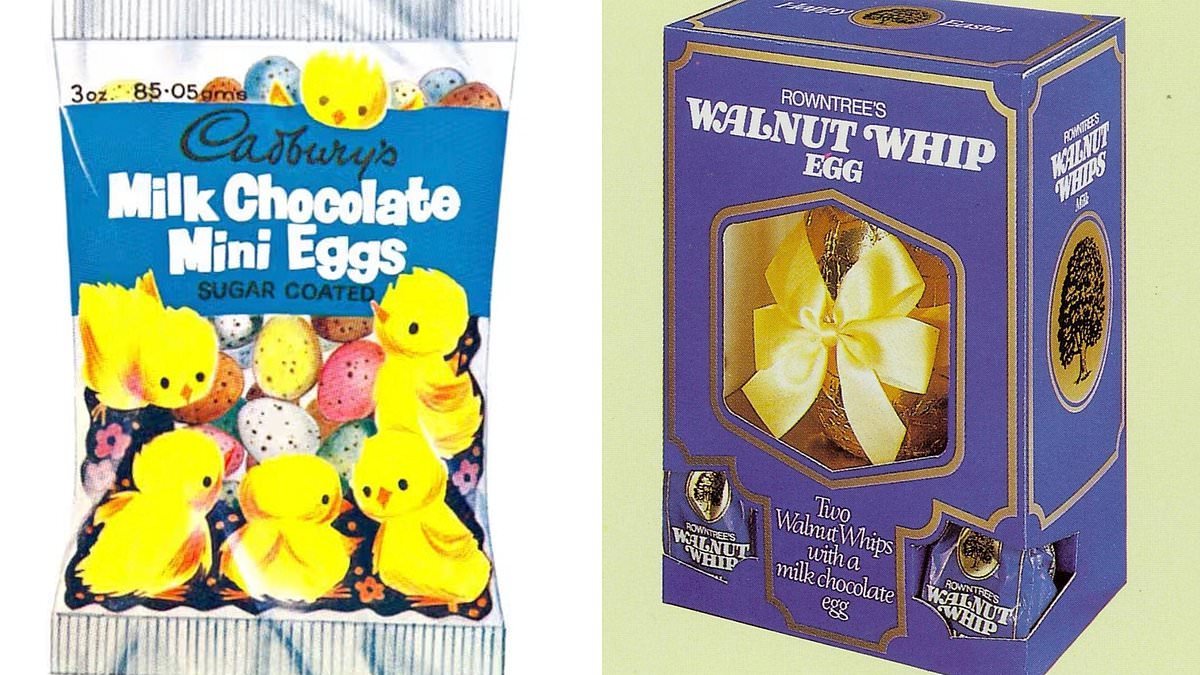 The most popular Easter eggs from your childhood: How many treats can you remember pining after on this nostalgia-filled list from the last 70 years?