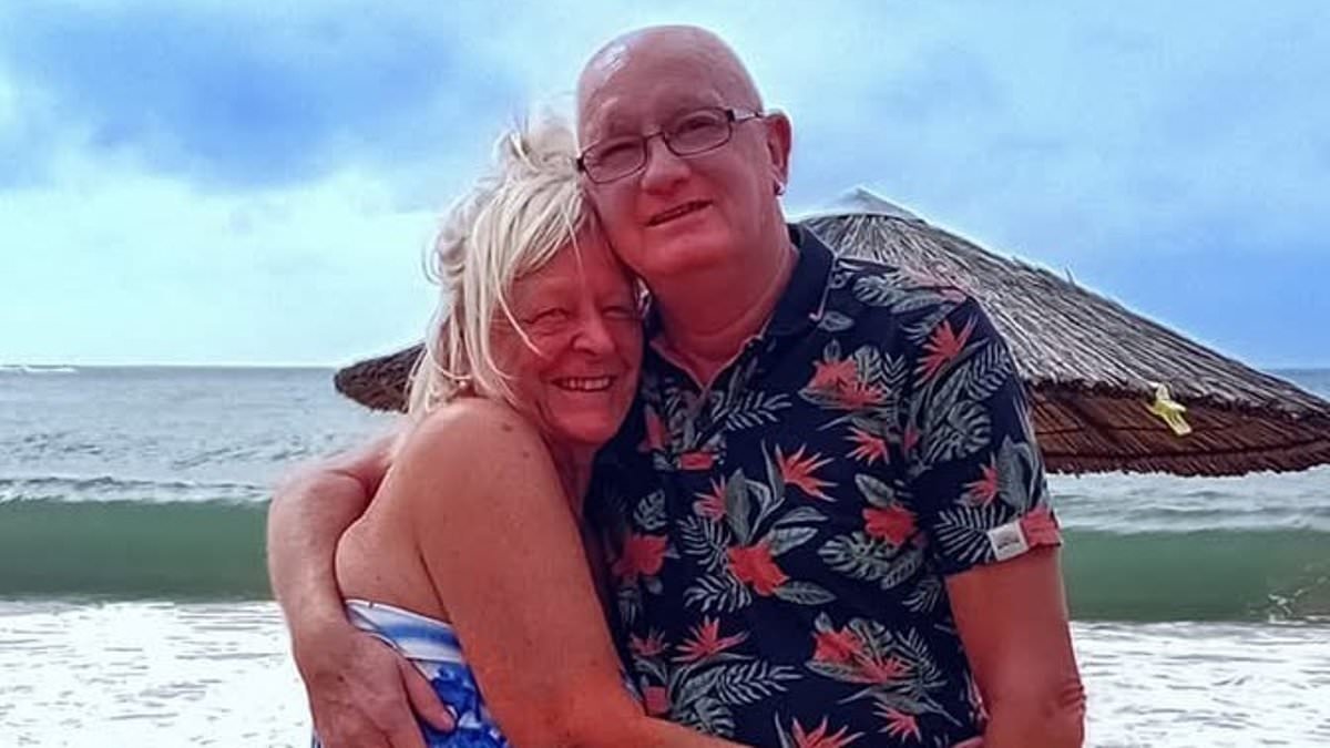 Husband 'drank himself to death' and fatally collapsed in airport two days after his wife drowned while scuba diving in the Maldives, inquest told
