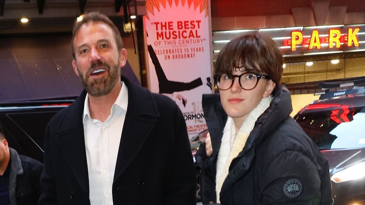 Ben Affleck treats his child Fin to a Broadway show starring Daniel Radcliffe