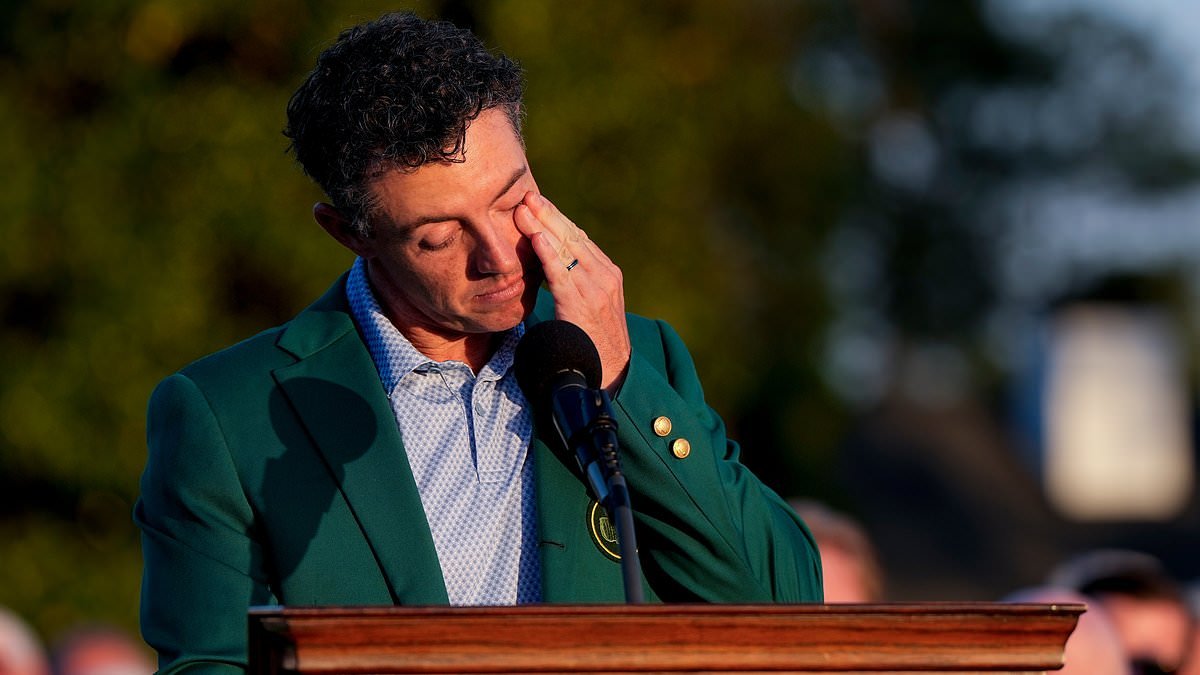 Rory McIlroy fights back tears after sealing emotional Masters victory in front of his parents at Augusta