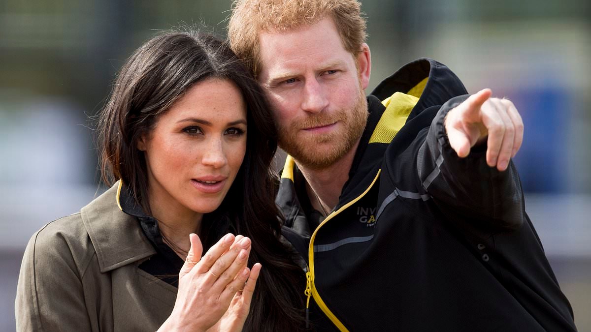 Single image proves 'royal fever' is still alive for Harry and Meghan as crowds turn out to catch a glimpse of the couple at their first stop of four-day tour in Australia