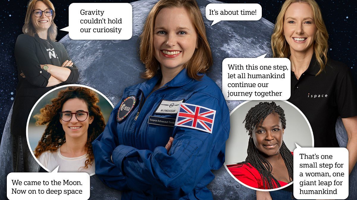 One small step for WOMAN! 10 leading female scientists reveal what their first words on the moon would be - and they put Neil Armstrong's famous quote to shame