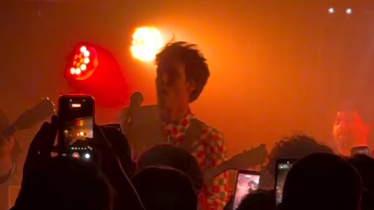 David Beckham is every inch the doting dad as he supports son Cruz at his latest gig in Paris while devoted mum Victoria is left with 'FOMO' back in the UK