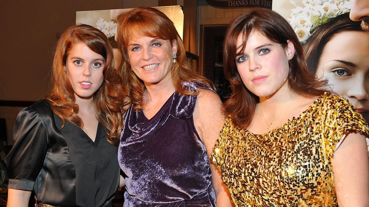 Princesses Beatrice and Eugenie 'are in a state' after their father Andrew's arrest - while theirs and Fergie's whereabouts remain unknown