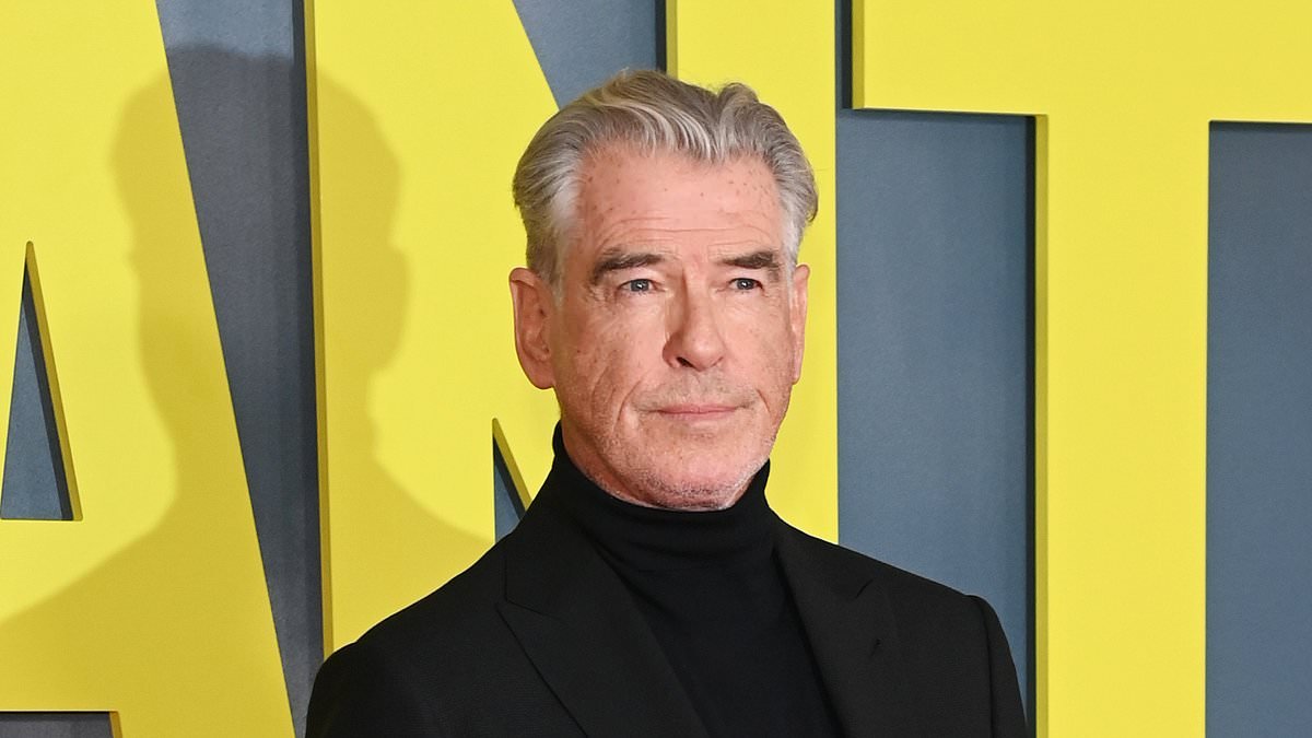 Pierce Brosnan puts on a dapper display as he attends the UK gala screening of his new film Giant