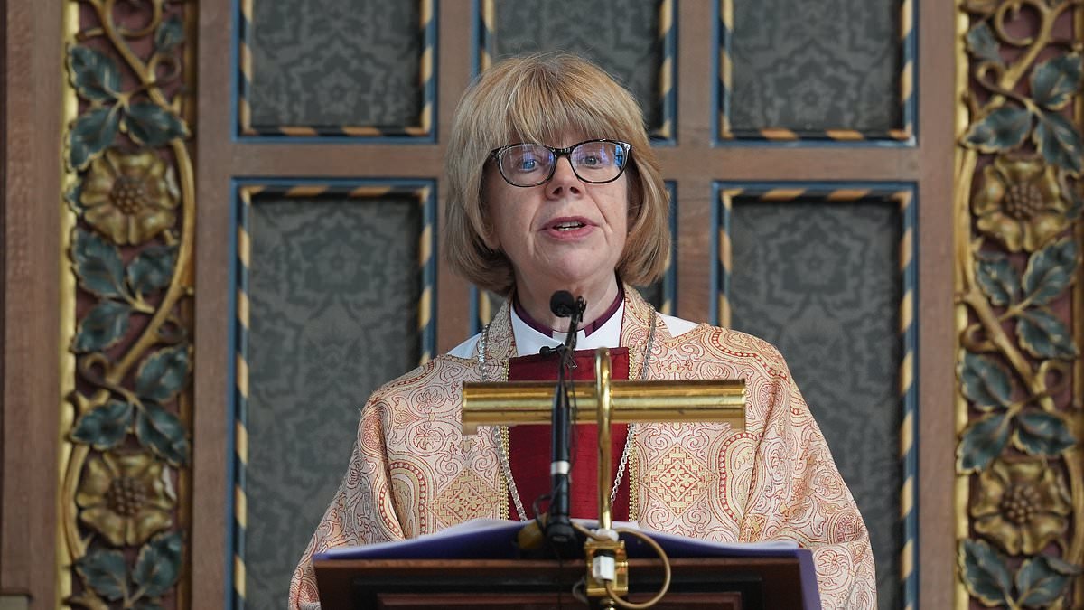 First female Archbishop of Canterbury urges prayers for an 'end to the violence and destruction in the Middle East' in first Easter service sermon in the role