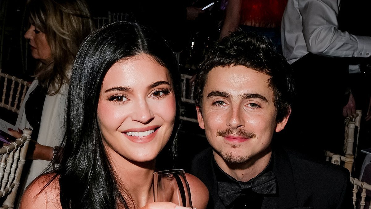 Kylie Jenner cheers up boyfriend Timothee Chalamet at BAFTAs dinner as his path to Oscars glory hits a bump in the road