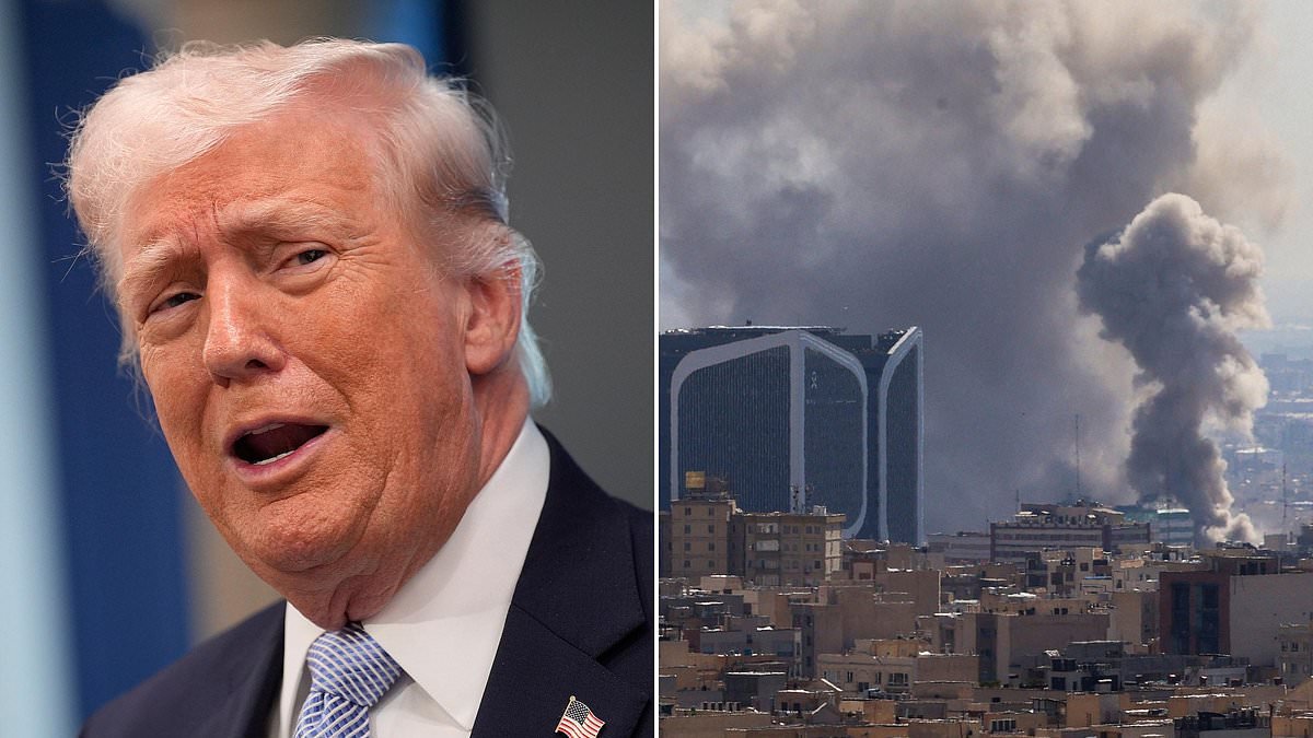 Trump's 'craziest ever' press conference devolves into chaos as he's ridiculed for mixed messages on Iran