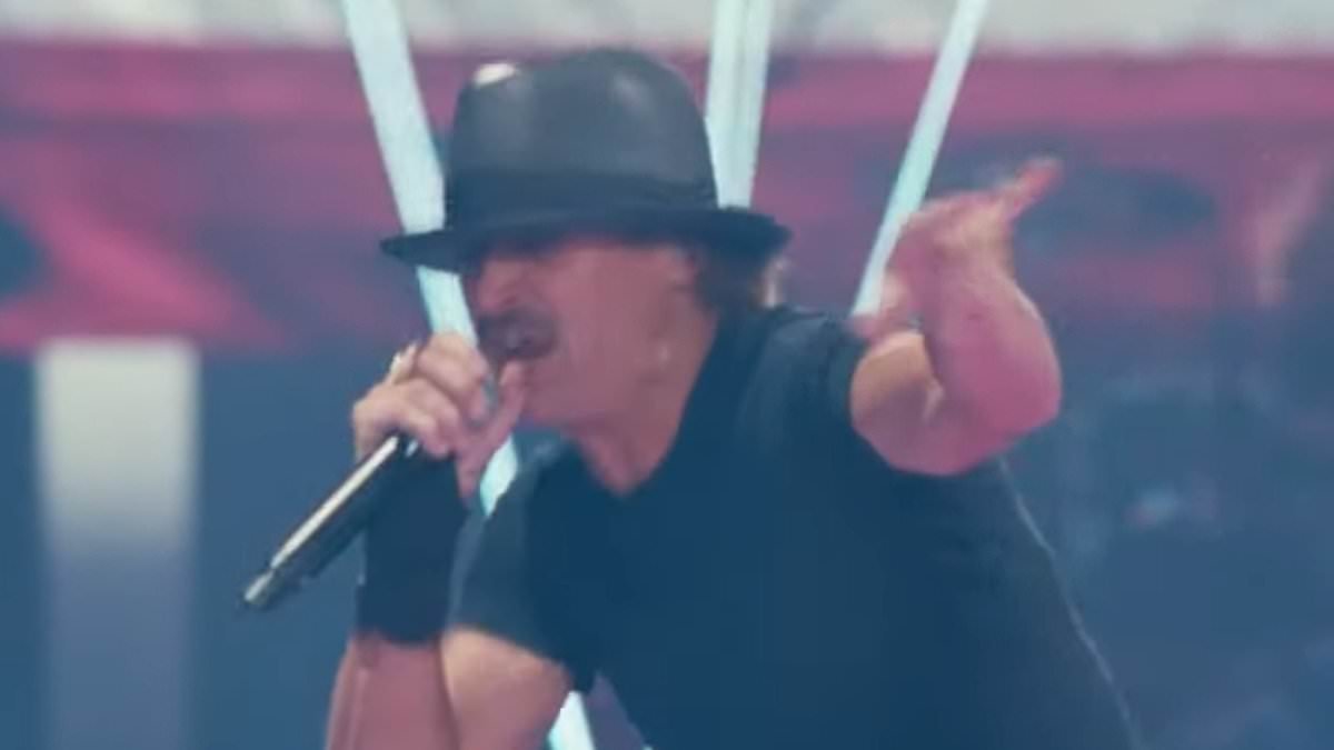 Kid Rock mocked by viewers for lip sync fail during Turning Point USA's rival Super Bowl halftime show