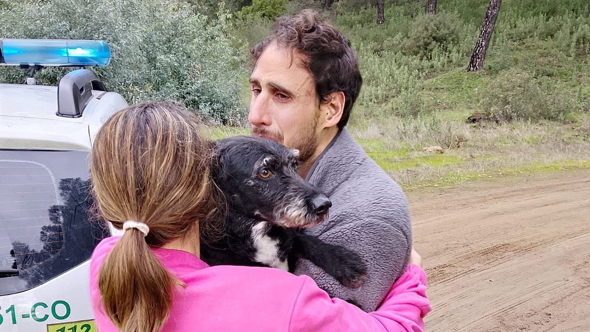 Dog that vanished after Spanish train disaster is FOUND and reunited with his owner who was hurt alongside her pregnant sister in crash that killed 45