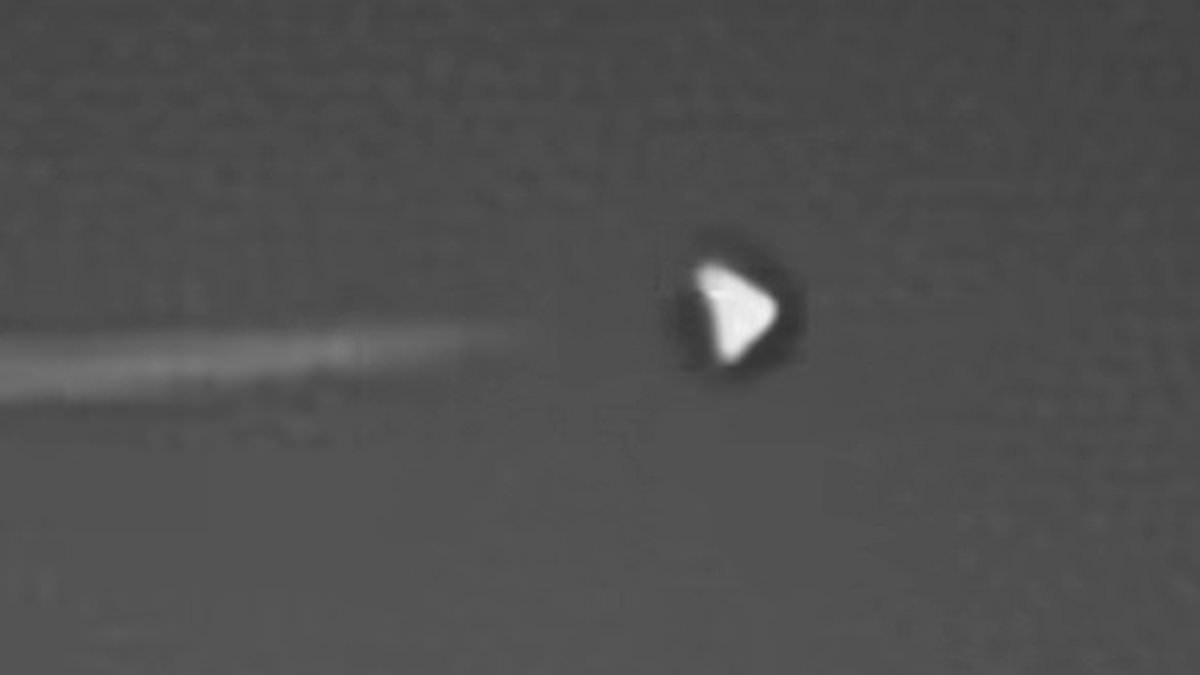 Mysterious UFO-shaped 'Dorito' aircraft spotted over Area 51 as strange military code is heard