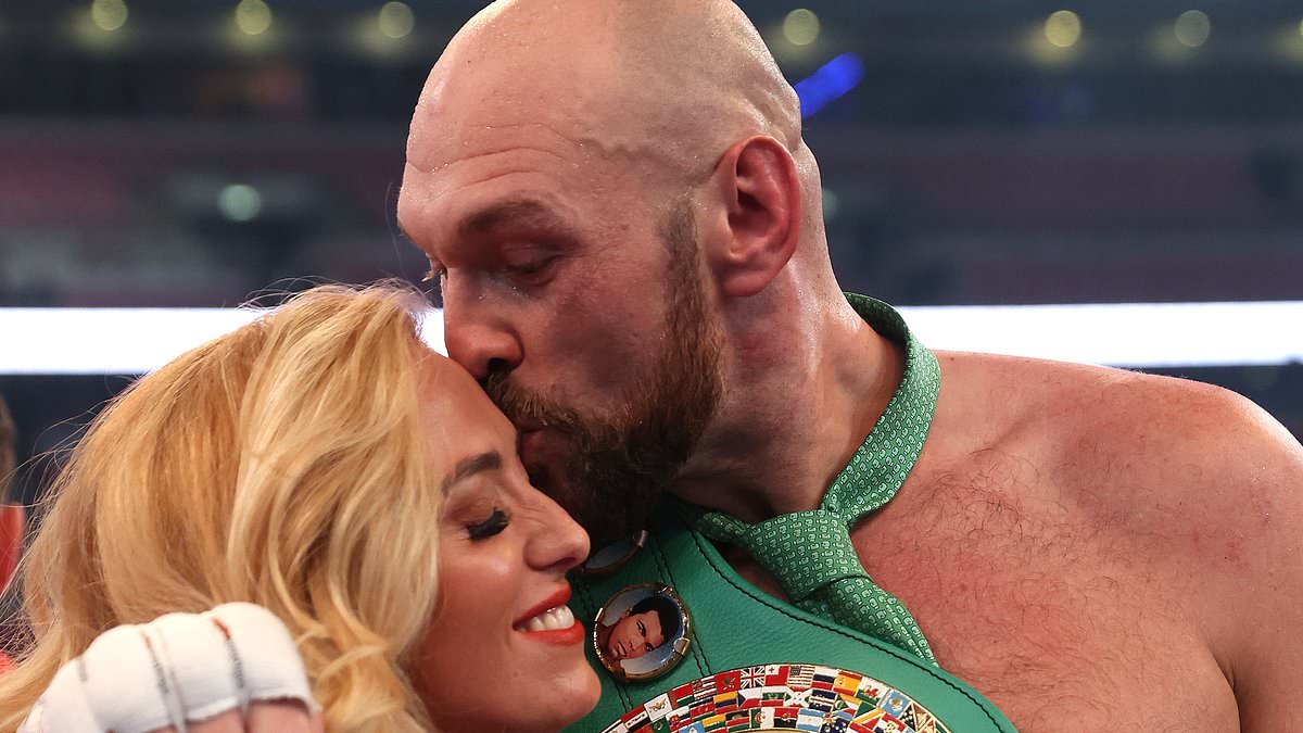 Tyson Fury brags about romping with wife Paris 'at least five times a week' as he reveals plans for THREE MORE children and brands her 'the luckiest woman on Earth'